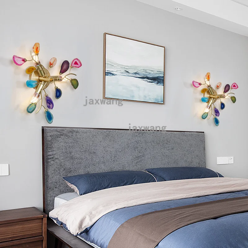 Современная Настенная светодиодная лампа прикроватный светильник для спальни