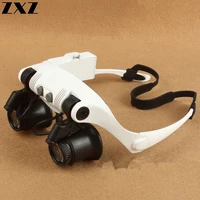 10x 15x 20x 25x high magnification glass magnifier watch polarized fishing float myopia glasses with led light night fish tools