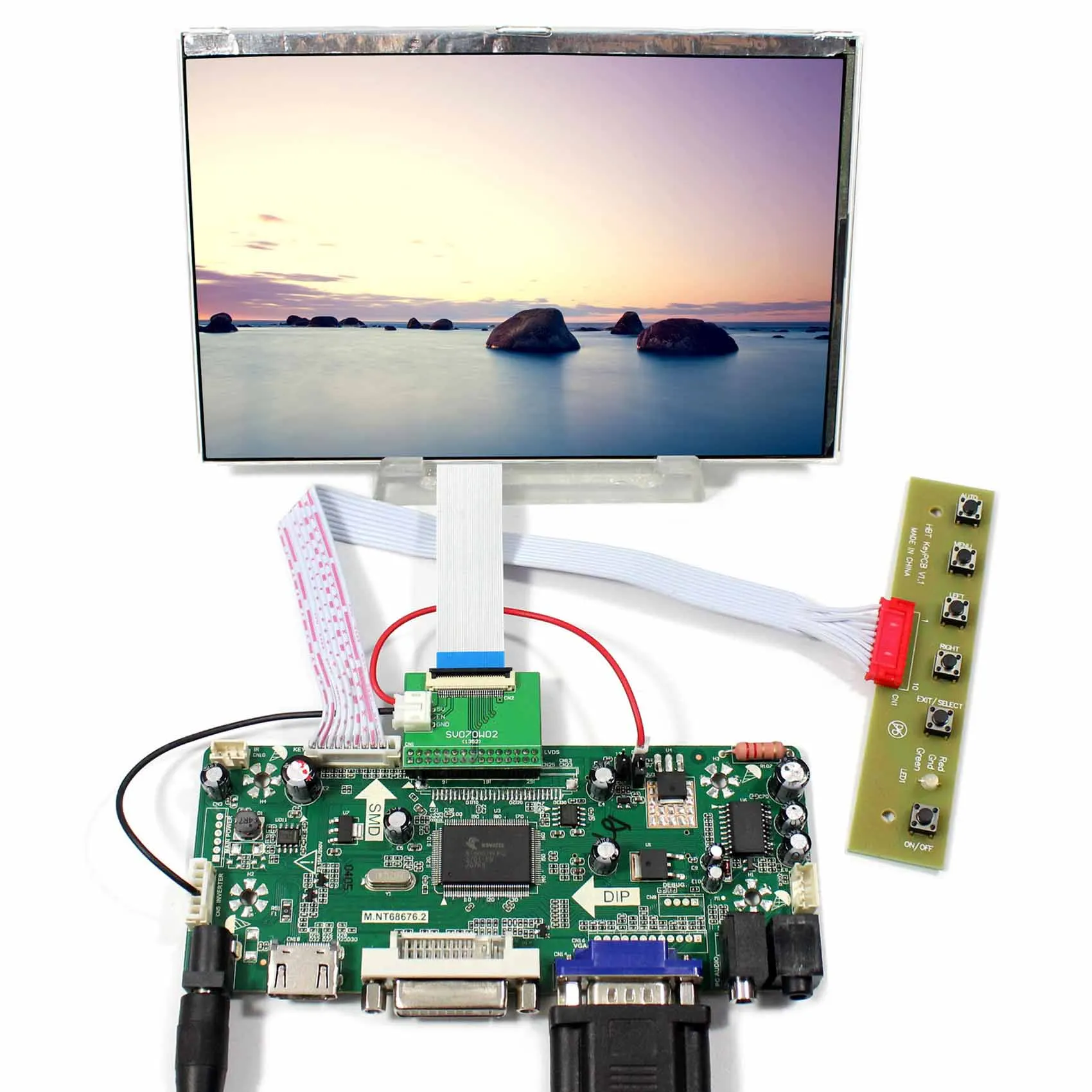 7 дюймов HSD070PWW1 C00 1280x800 ЖК дисплей для Rasberry pi + HDM VGA HDMI DVI плата контроллера М.