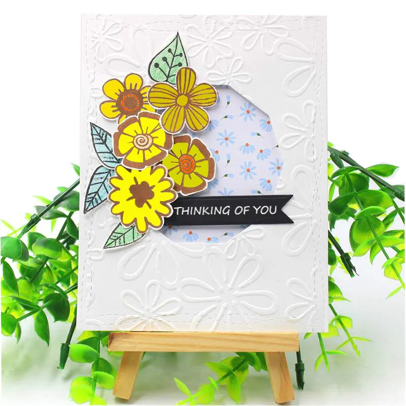 Layering Flowers Transparent Clear Silicone Stamps for DIY Scrapbooking/Card Making/Kids Christmas Fun Decoration Supplies | Дом и сад