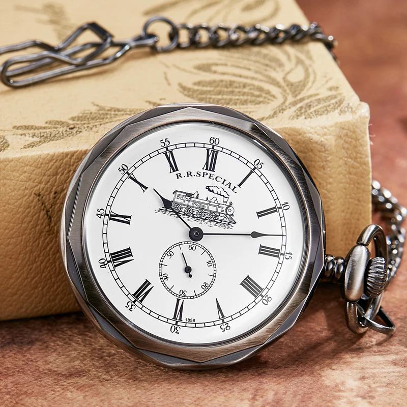 Уникальные механические карманные часы для мужчин и женщин, уникальный дизайн, часы Fob ожерелье с подвесками на цепочке, винтажные часы ручн... от AliExpress WW