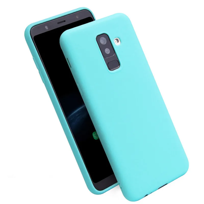Mint Конфеты Макаруны Цвет чехол для samsung Galaxy A30 A50 A3 A5 A7 J3 J4 J5 J6 J7 плюс A8 A6 A7 S10 плюс мягкая обложка - Цвет: Mint