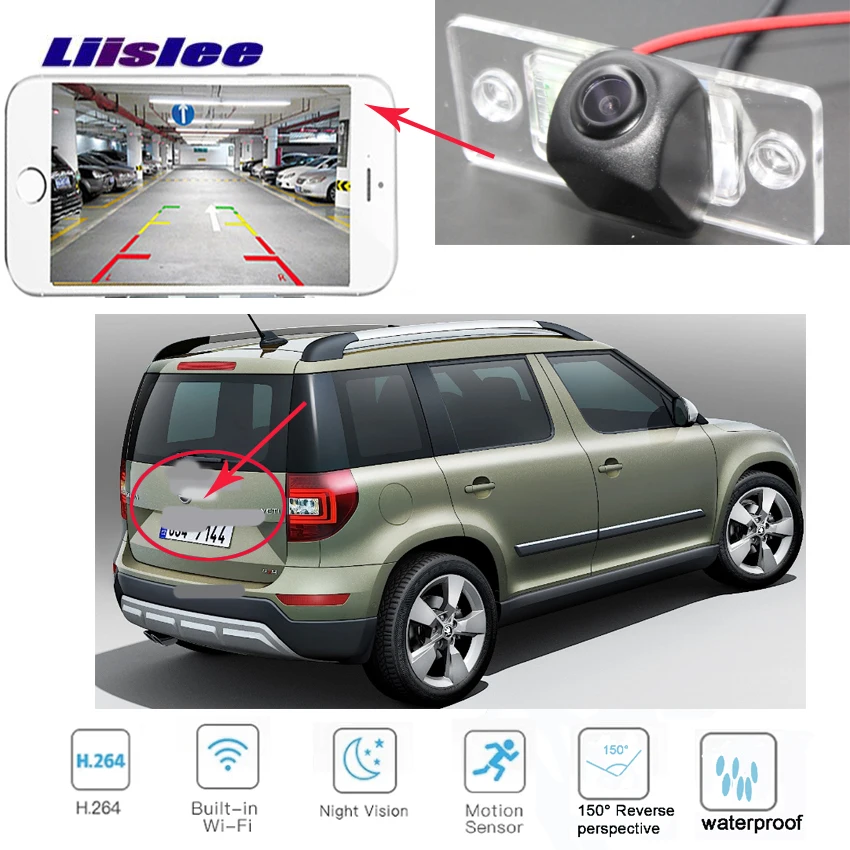 LiisLee для Skoda Yeti 2009 ~ 2013 Новое поступление! Автомобильная Беспроводная резервная