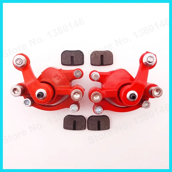 Красный левый и правый дисковые тормоза суппорты китайский карман для грязи