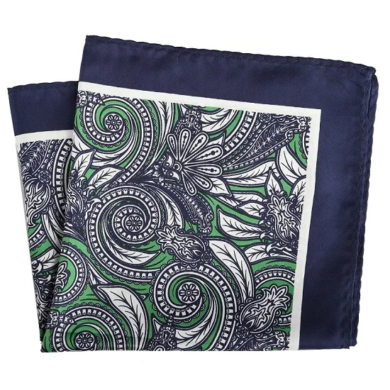 PH104 Pocket Square Портной Смит мужской Карманный квадратный модный роскошный большой размер 33x33 см костюм платок цветочный узор Пейсли Карманный платок - Цвет: PH104 Pocket Square