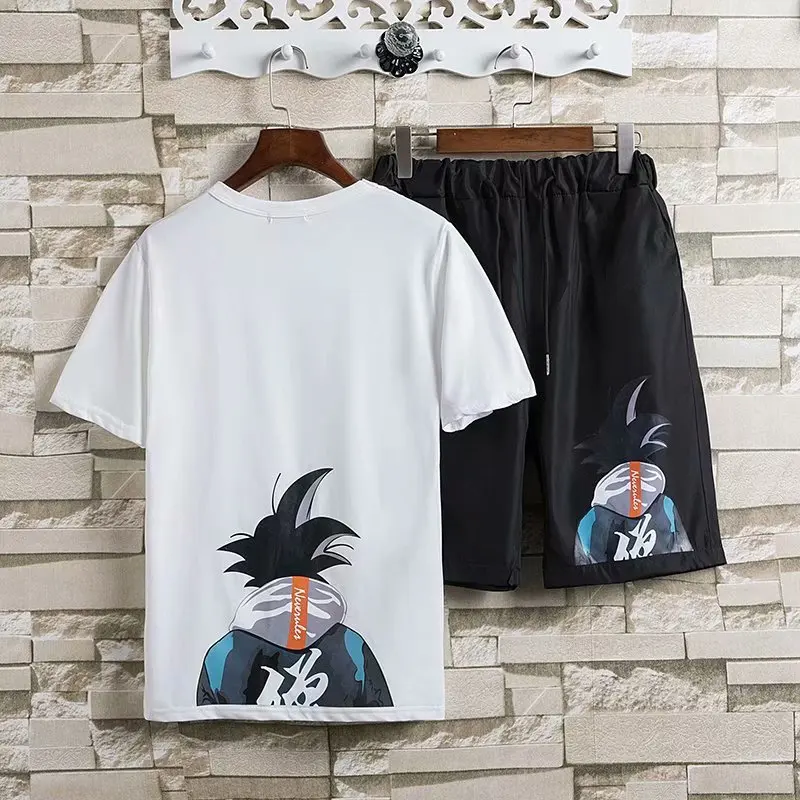 2019 Мужская футболка шорты костюм мужской летние дышащие спортивный дизайн