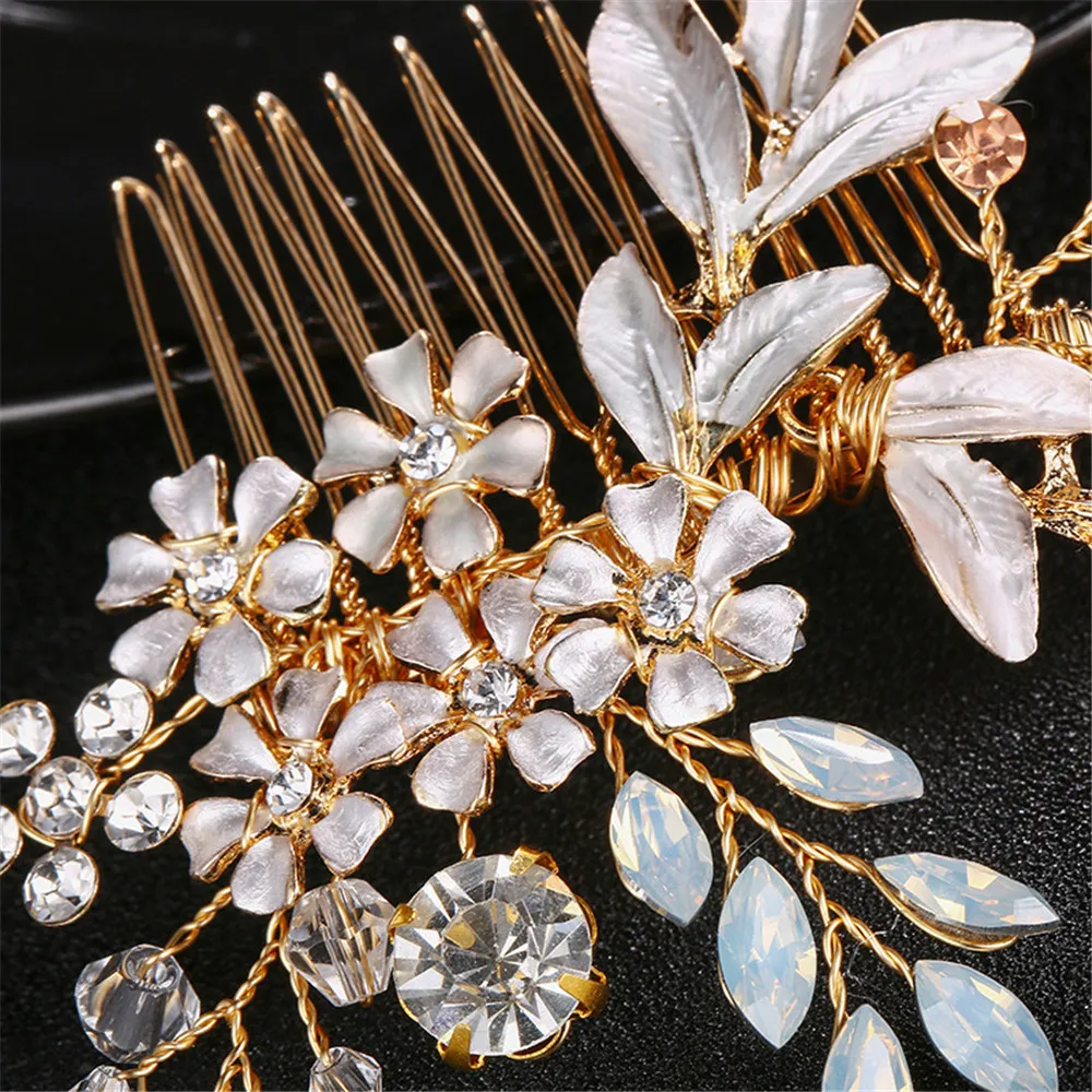 Роскошные свадебные головные уборы с кристаллами ручной работы аксессуары для