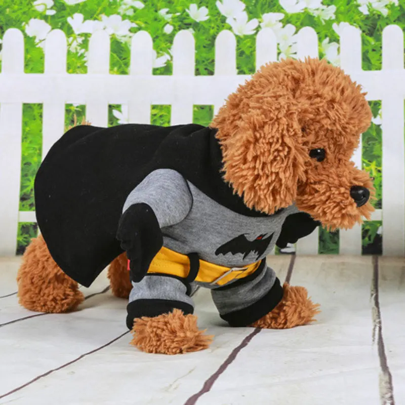 Новая повседневная одежда для домашних животных с рисунком Бэтмена ролевых игр