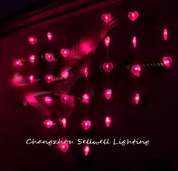 

Navidad Christmas Decorations Great!christmas Lamp Backdrop Wall Wedding Room Decoration 0.95*1.2m Bead Curtain Light H072