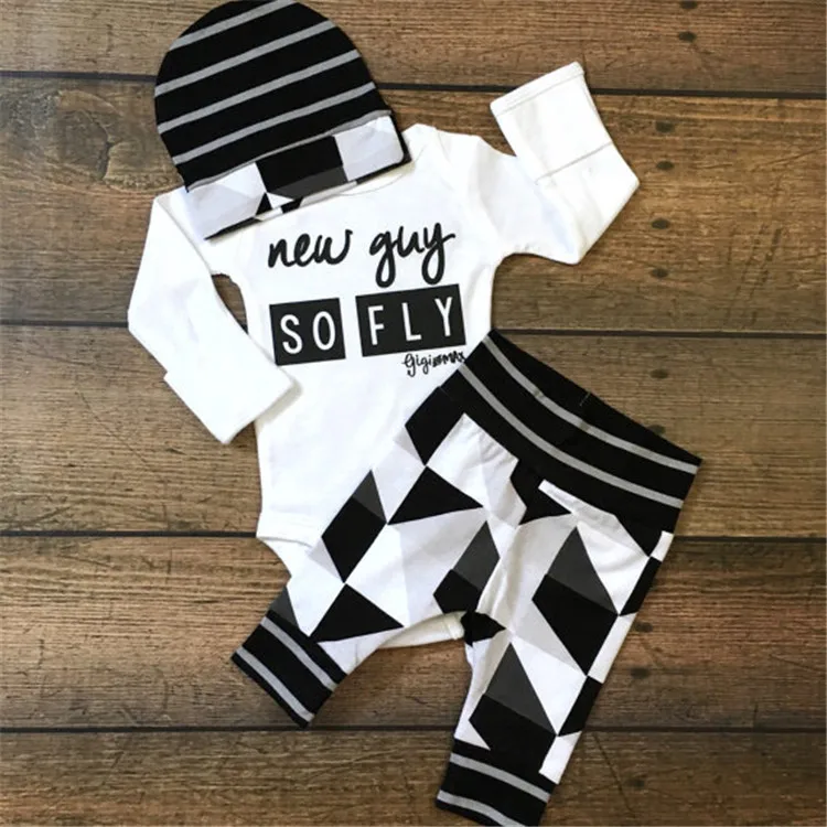 Комплект пижамы для детей Детские Костюмы новорожденных Шлёпанцы женщин 3 шт..