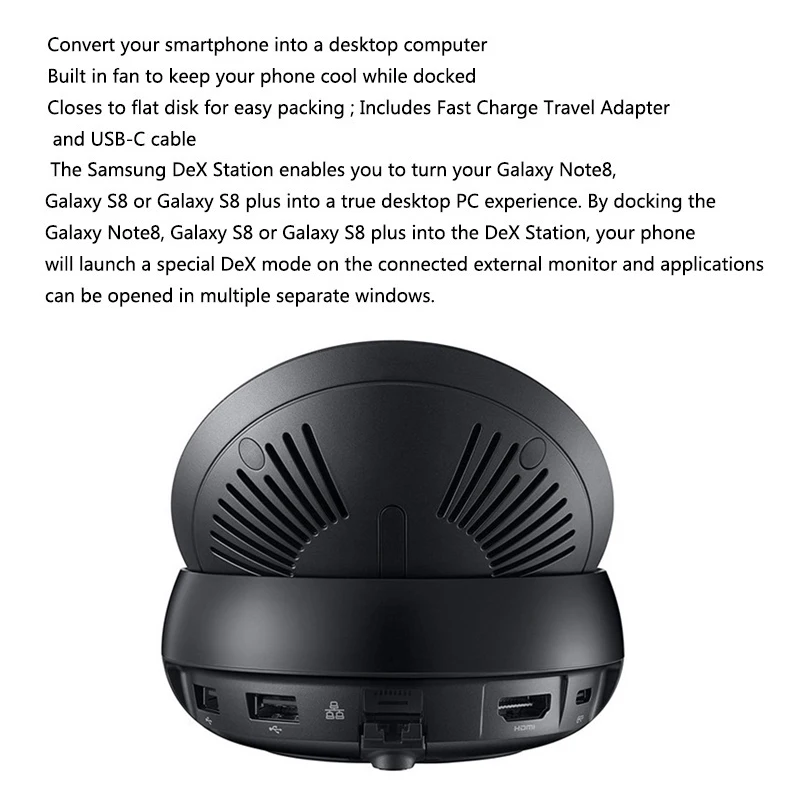 Оригинальная док станция SAMSUNG DeX планшетофон с интерфейсом LAN HMDI USB 2 0 для Galaxy s8 S8 +