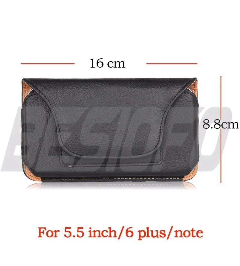 5.5inch Black Горизонтальный чехол Магнитный чехол-бумажник с зажимом для крепления к поясному ремню поясная кобура для мобильного телефона чехол для Samsung Galaxy A3 A5 A6 A7 A8 A9 A10 - Цвет: 5.5inch Black