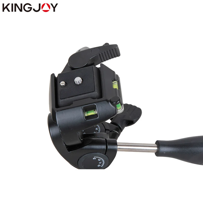 KINGJOY Official KH-6720 Double Handle Tripod Head Video Camera Stand Alloy Fluid Damping Holder Stativ Mobile Flexible Digital |