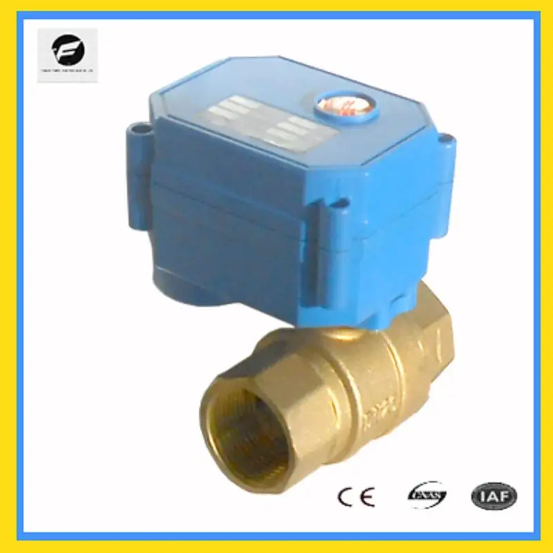 CWX 15 1/2 ''латунный моторизованный шаровой клапан DC24v электрический три провода