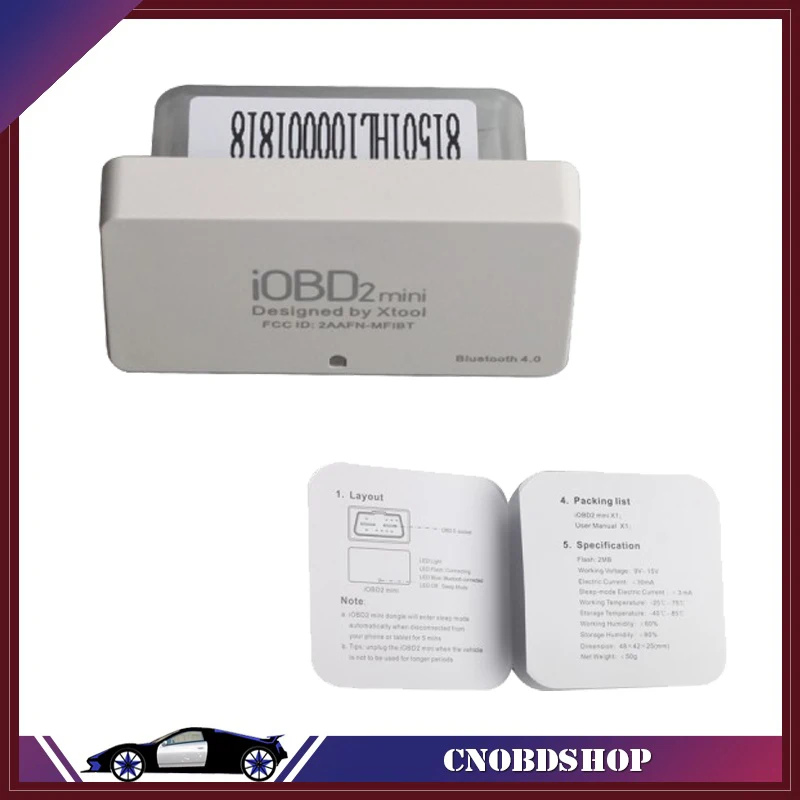 XTool код ридер мини iOBD2 автомобиля OBD2/EOBD работать с Apple IOS и Android через Bluetooth 4 0