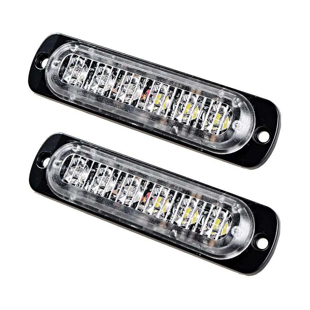 6 LED Red and White Car Strobe Light Bar 12V Emergency Dash Flashing 3W high power Warning Lamp | Автомобили и мотоциклы