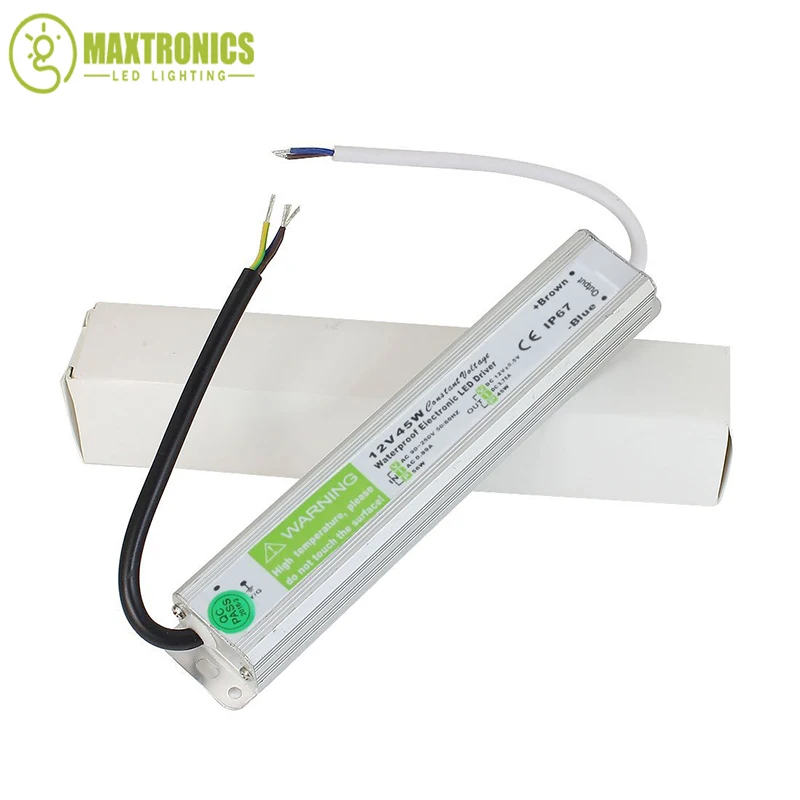 Оптовая цена водонепроницаемый электронный светодиодный драйвер 12 в 45 Вт