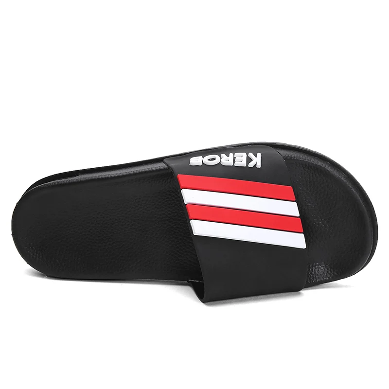 Мужские летние тапочки пляжные шлепанцы на плоской подошве с толстым рукавом