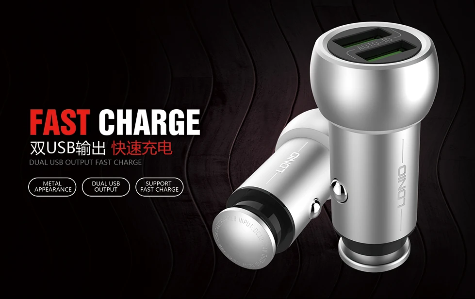 LDNIO C401 5V 3.6A зарядное устройство для мобильного телефона+ кабель для iPhone samsung Xiaomi OPPO USB Автомобильное зарядное устройство универсальное