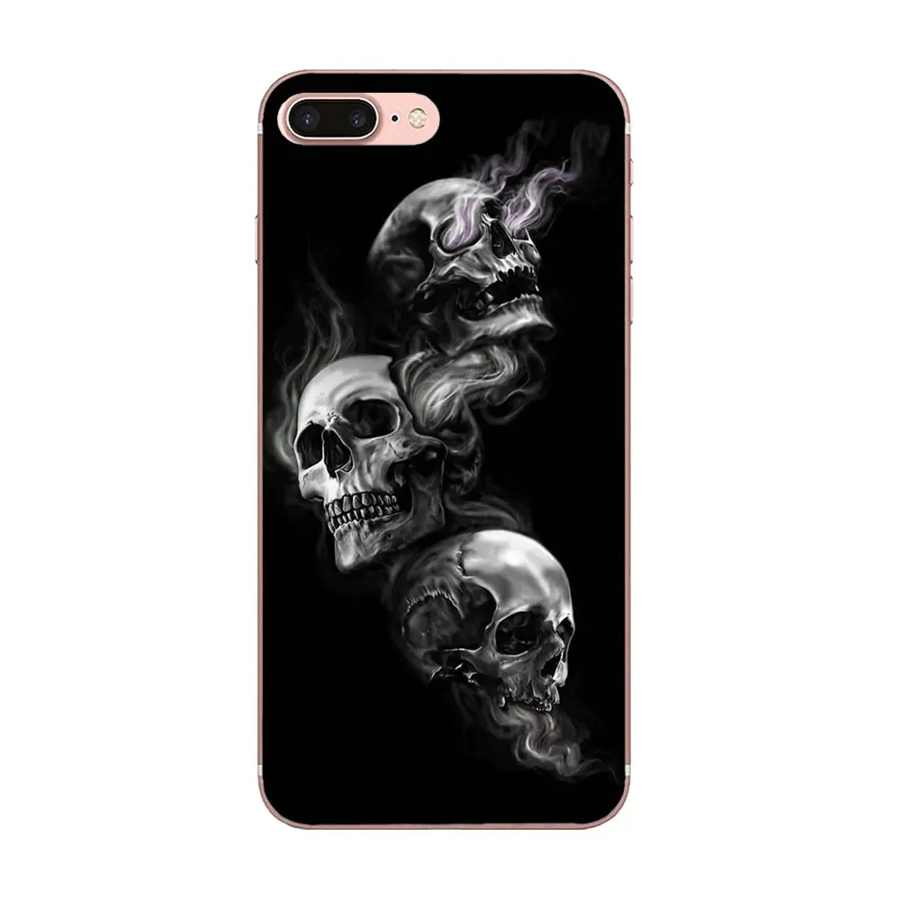 For Xiaomi Mi3 Mi4 Mi4C Mi4i Mi5 Mi 5S 5X 6 6X A1 Max Mix 2 Note 3 4 TPU Protective Pouch Poker Skull Tatoo | Мобильные телефоны и