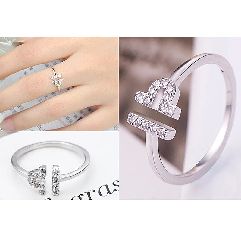 1 шт. высококачественное циркониевое кольцо регулируемые кольца со звездами и