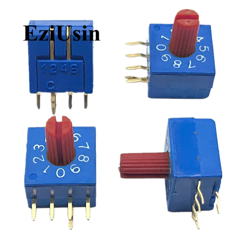 0 9 10 поворотное кодирование переключатель DIP 5 контактов 8421C 4:1 PCB Переключение 5p 7