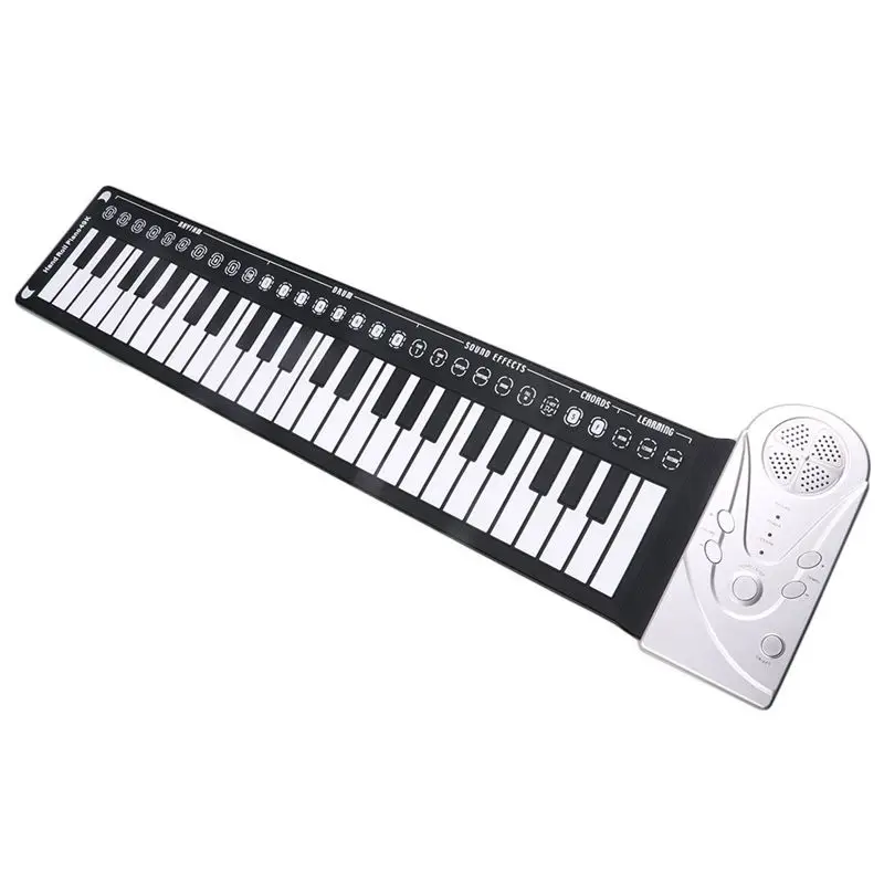 Multi Style Portable 49 Keys Flexible Silicone Roll Up Piano Folding Electronic Keyboard For Children | Спорт и развлечения