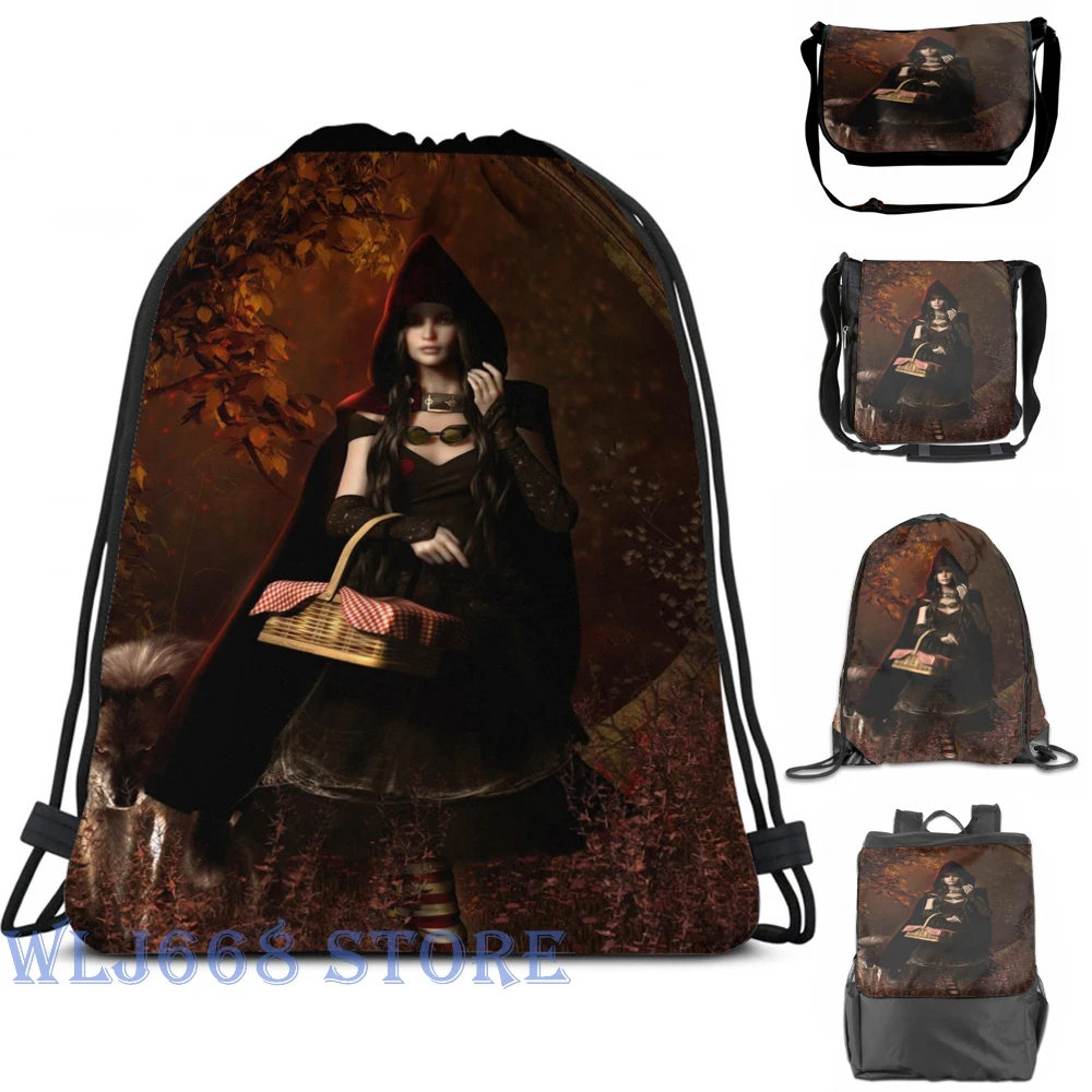 Забавные Наплечные сумки с графическим принтом женский маленький красный рюкзак