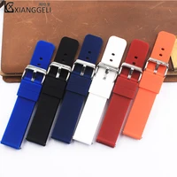 silicone strap18mm20mm22mm pin buckle strap quick release watch strap suitable for outdoor sports diving ladies mens watch band