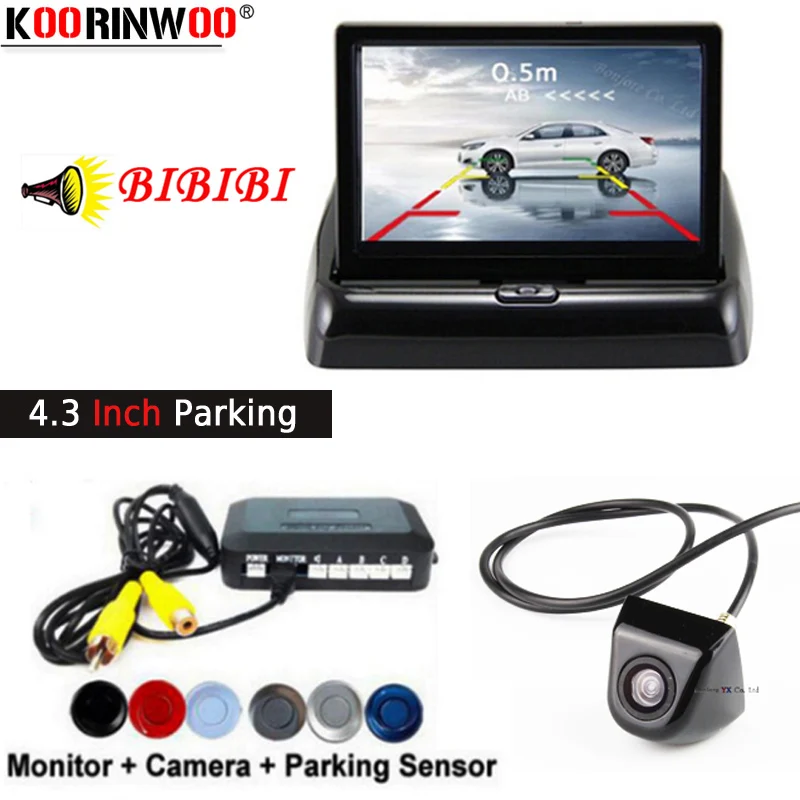Koorinwoo Parktronics HD 4 3 дюймов цифровой монитор для автомобиля 800*480 датчик парковки