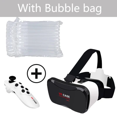 VR Виртуальная реальность 3D очки Google Cardboard VR чехол 5 Plus Pro Смарт Беспроводная Bluetooth мышь/пульт дистанционного управления геймпад 2 - Цвет: Черный