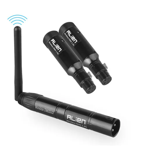 1T2R ALIEN Recharge 2,4G ISM беспроводной DMX 512 Dfi контроллер приемник XLR передатчик для дискотеки DJ вечерние панели для DMX сценический светильник - Цвет: 1T2R