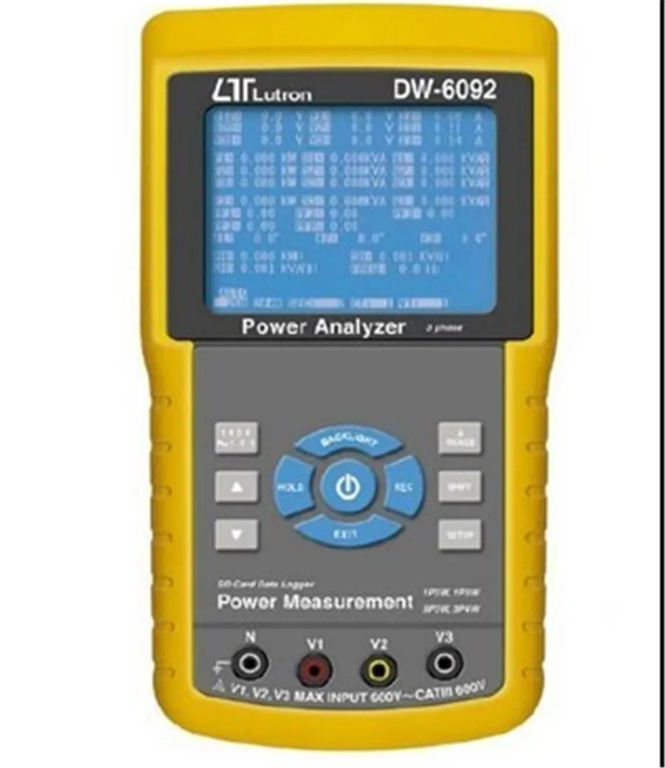 Электрооборудование DW-6092 сети переменного тока три 3 фазы Мощность анализатор
