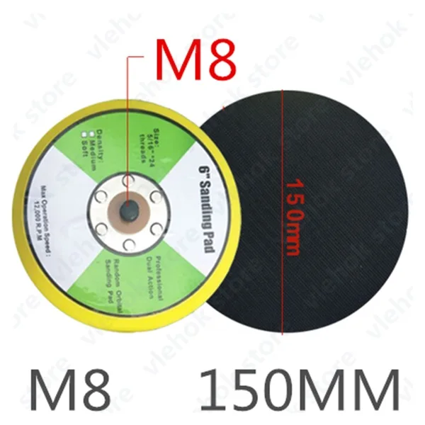 1PCS Основа орбитальная шлифовальная машина M6 M8 70 мм 75 мм 100 мм 125 мм 150 мм Замена для BOSCH DeWALT HITACHI MAKITA Hilti Milwaukee WORX электроинструмент - Цвет: 1PCS
