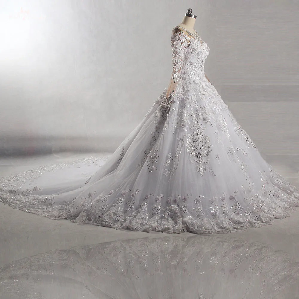 RSW871 2018 роскошный халат с длинными рукавами De Mariee Princesse Luxe|Свадебные платья| |