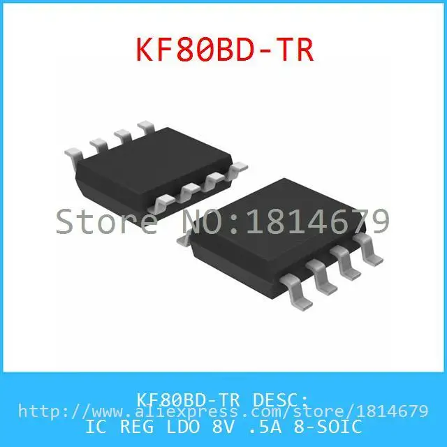 Бесплатная Доставка 3 Шт./лот KF80BD TR IC REG LDO 8 В. 5A SOIC KF80 80B|ldo| |