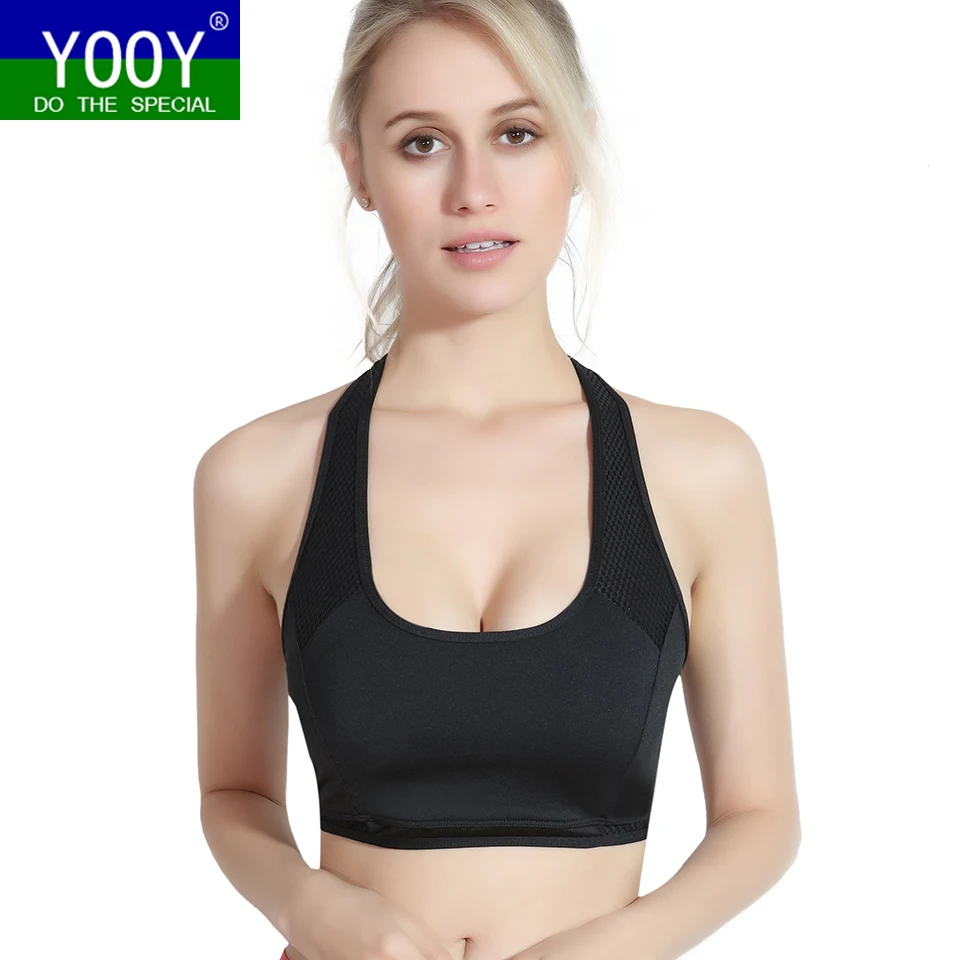 Топы YOOY спортивный бюстгальтер дышащее эластичное нижнее белье для фитнеса