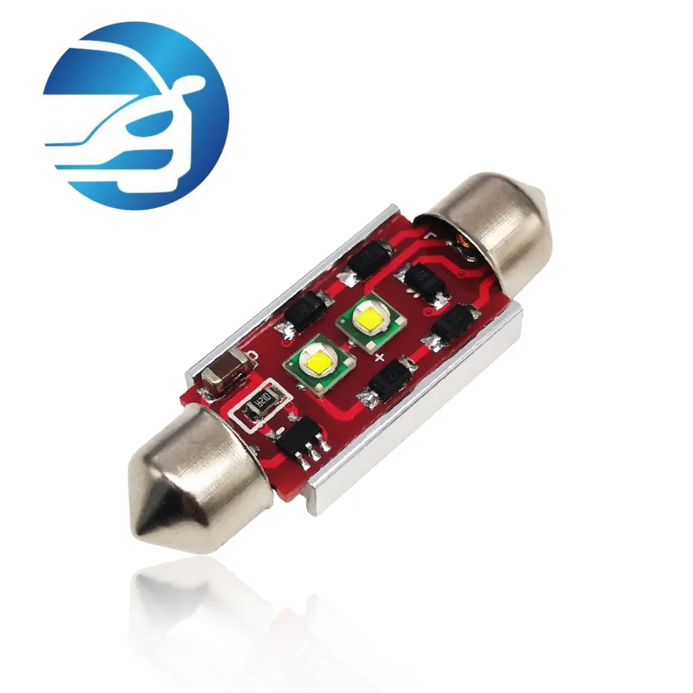 4 шт. Светодиодные 36 мм 39 41 C5W Canbus без ошибок гирлянда купольные огни 2SMD