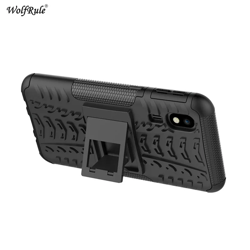 For Case For Samsung A2 Core Cover Dual Layer Armor Silicone Back Case For Samsung A2 Core Phone Holder Stand Shell SM-A260F