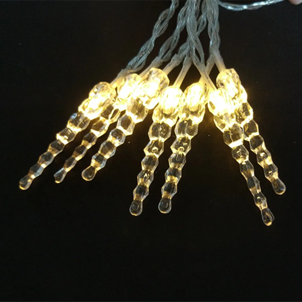 YIYANG Holiday Lighting 3M 30leds Colorful Icicle Fairy LED String Lights Garland Outdoor Decoration Christmas Winter | Лампы и