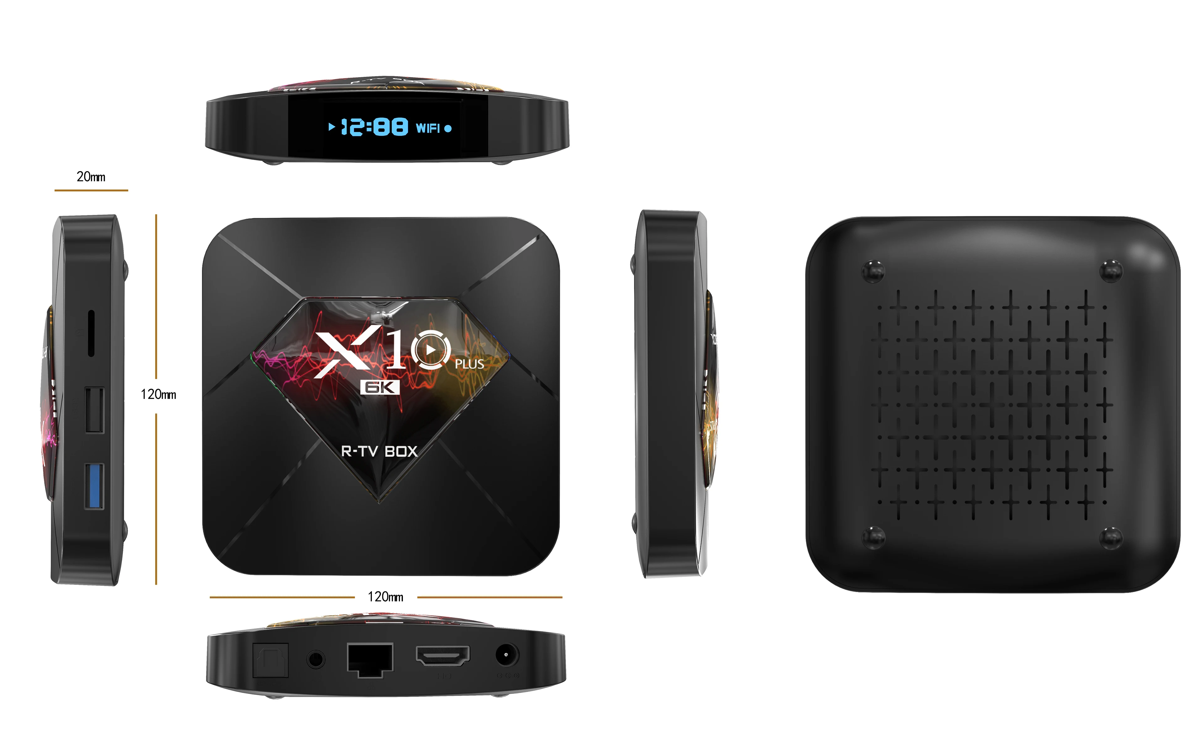 Самый дешевый R TV Box X10 Plus Allwinner H6 четырехъядерный 64 разрядный Android 9 0 4 Гб Ram 32 ГБ/64