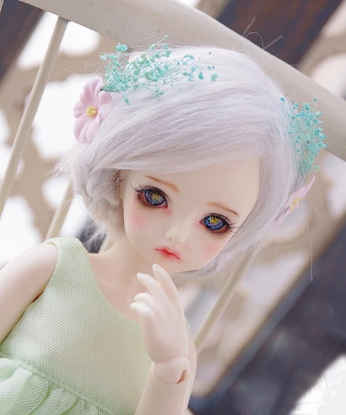 Шарнирный парик для куклы 1/3 1/4 1/6 1/8 1/12 BJD DD SD MSD MDD YOSD XAGA Doll hallow серебряные Длинные