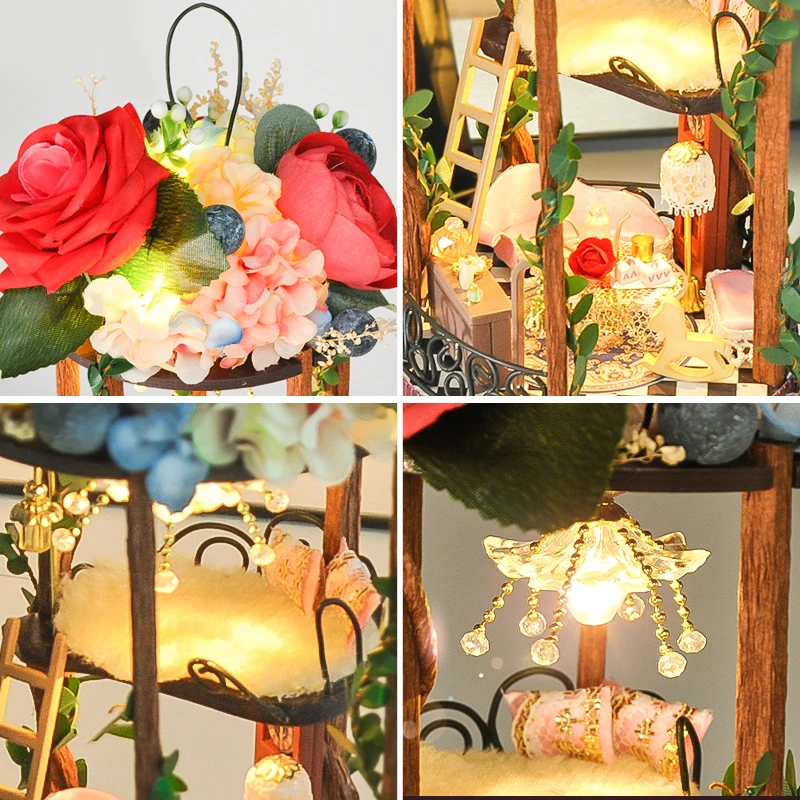 Cutebee кукольный дом мебель миниатюрный кукольный домик DIY миниатюрный дом комната коробка театр игрушки для детей DIY кукольный домик TC5