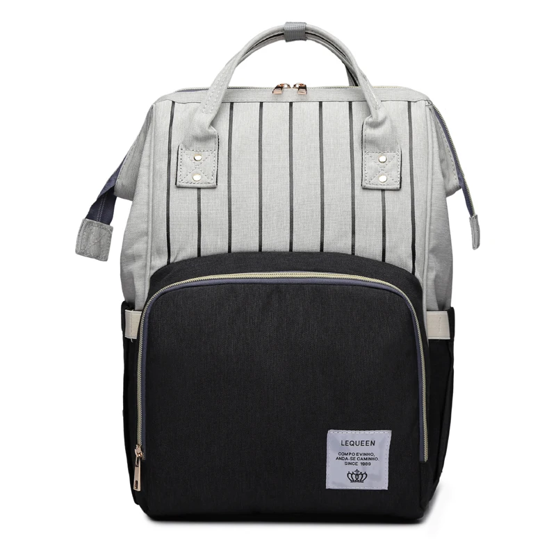 

1Pc College Waterproof Patchwork Backpack Large Capacity Backpacks Portable Top Handle Laptop Travel Bag Nursing Bag