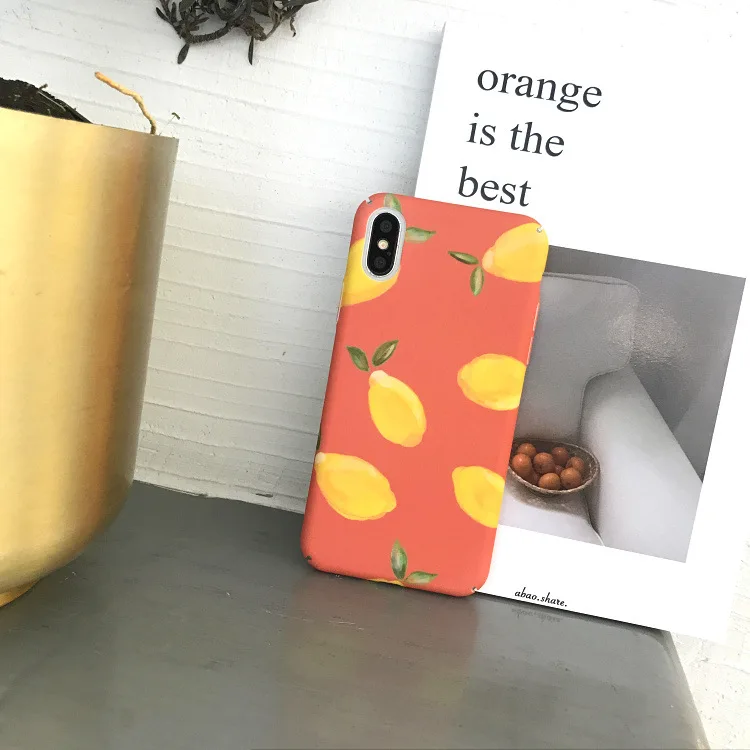 Корейский художественный чехол для iPhone 7 Puls 6S 8 X XS чехлы MAX XR жесткий матовый