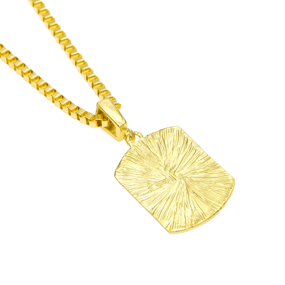 Хип-хоп сплав католический Иисус Кулон Ожерелье Религиозная собака бирка со