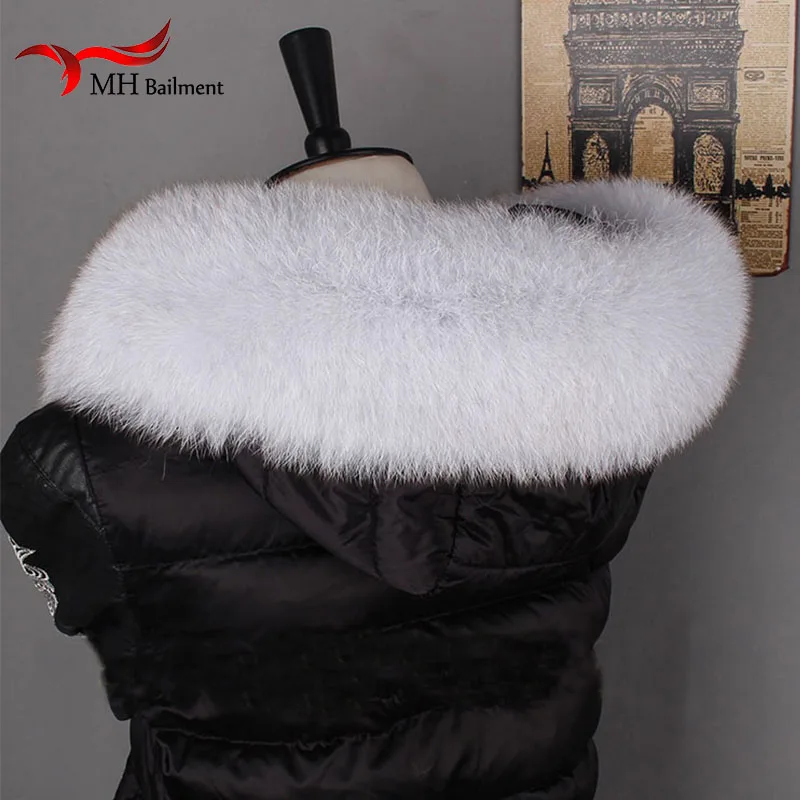 Зимний Теплый женский воротник из натурального Лисьего меха шапка лисы прямой