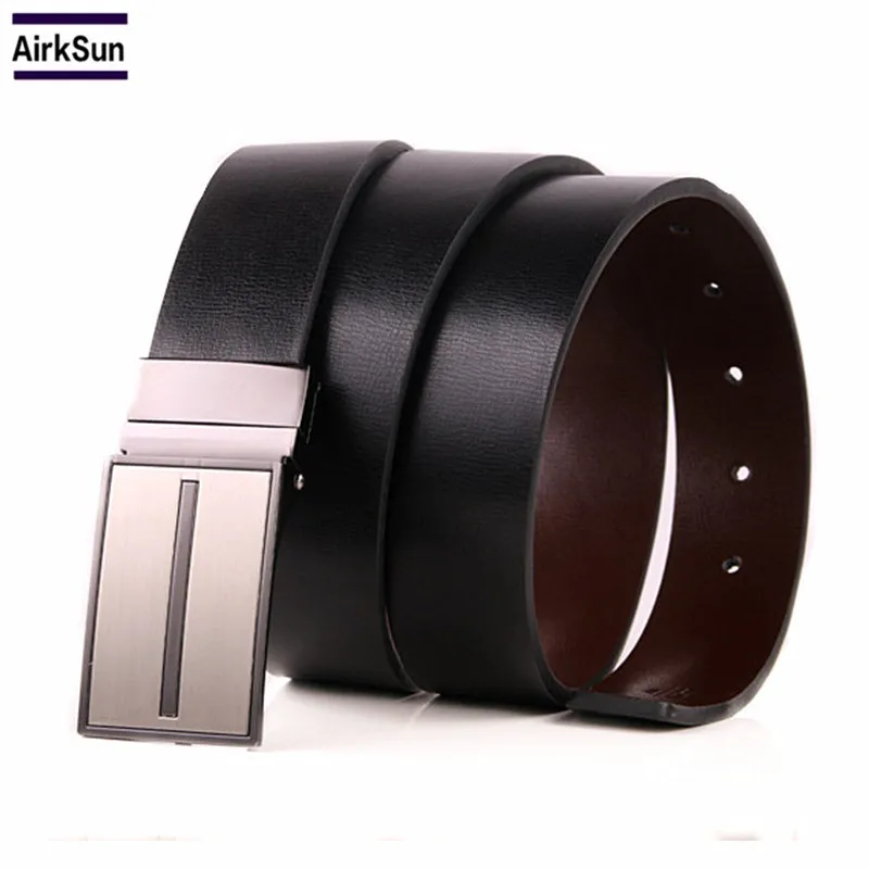 2017 обратимое мужское платье ремень кожаный Реверсивный широкий вращающийся