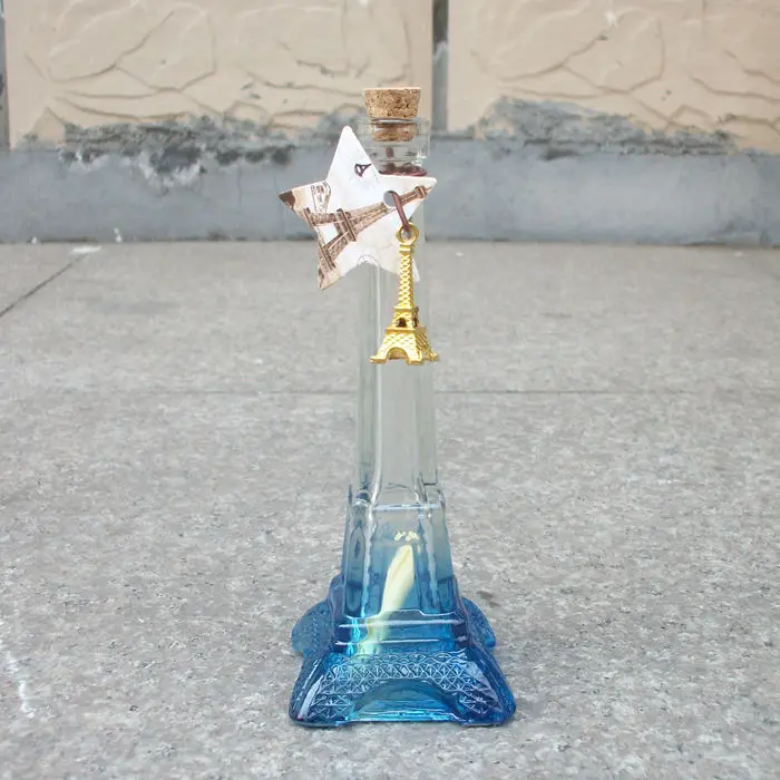 Lucky бутылка со звездочками креативный Эйфелева башня дизайн Желая домашние