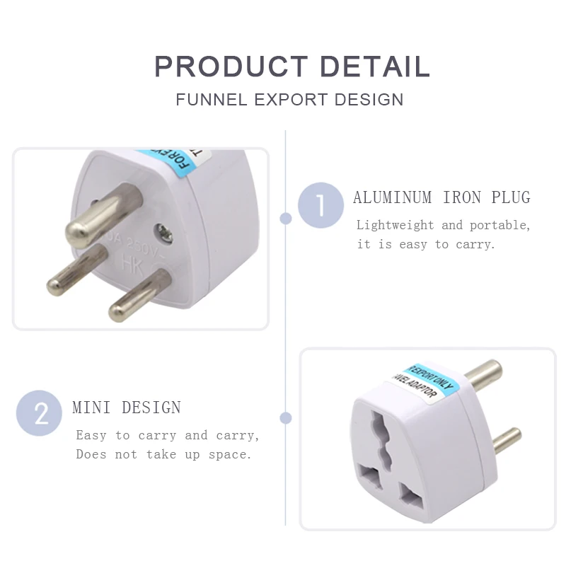 1 шт. индийская стандартная маленькая Южноафриканская преобразовательная вилка